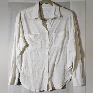Lou & Grey Knit Button-Up Shirt